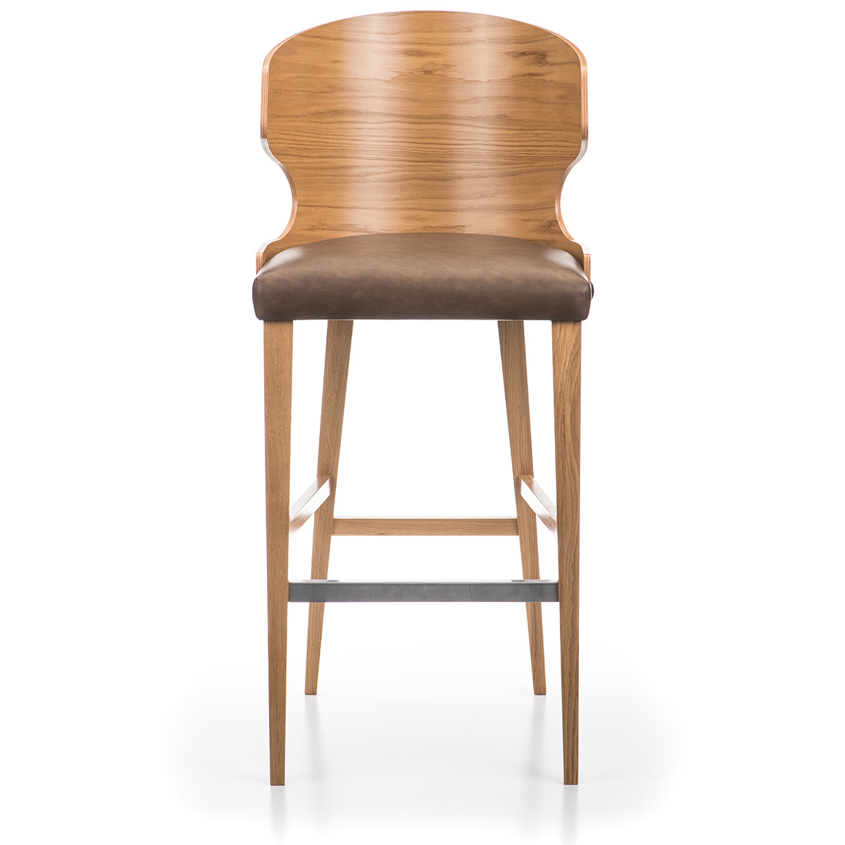 Lotus Grande Wood Bar Stool